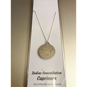 Zootility Capricorn Unisex .925 Silver Chain & Pendant / NWT